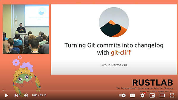RustLab 2023でセッションを行うParmaksiz氏