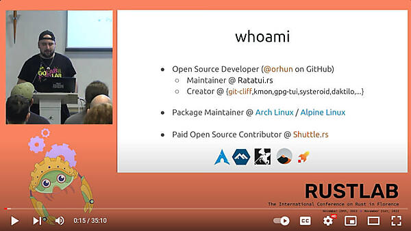 Arch Linux/Alpine LinuxのメンテナーでもあるParmaksiz氏