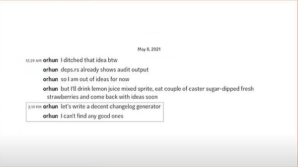 git-cliff開発に至る経緯。2021年5月8日に開発することを決めた