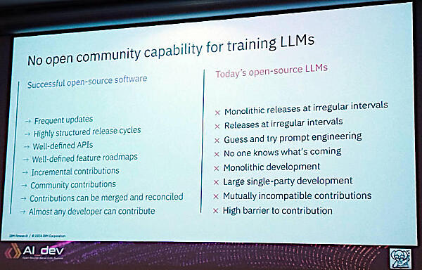 成功しているOSSの特徴がLLMの開発に活かせない現状