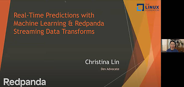 デモとプレゼンテーションを自宅から行うLin氏