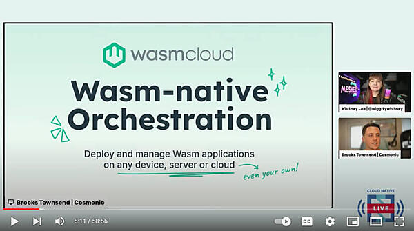 プレゼンテーションの前半はCosmonicのTownsend氏の担当