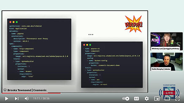このデモを構成するシンプルなYAMLファイルを見せて解説