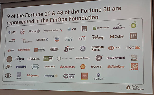 米国のトップ企業がすでにFinOpsを実践していることを強調
