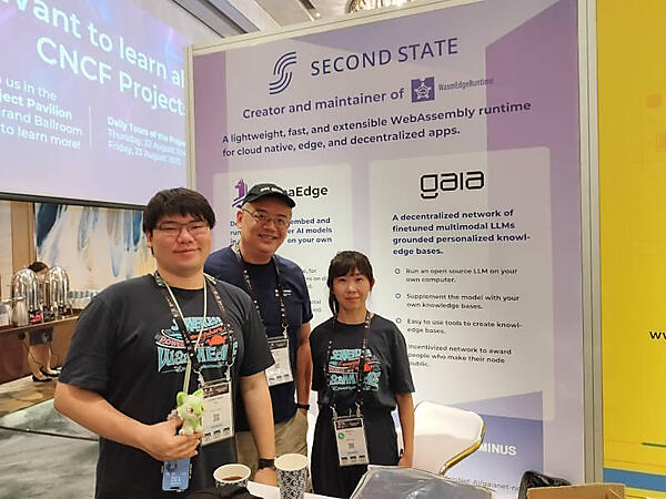 Second Stateブースの前で撮影