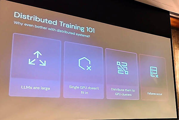 分散学習ではGPU、ネットワーク、フレームワークなどさまざまな要素が必要