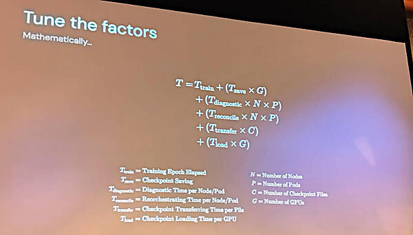 分散学習に必要な処理時間はジョブの実行時間だけではないことを説明