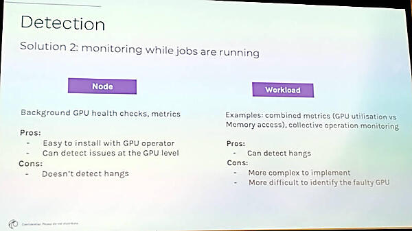 ジョブ実行中のモニタリング