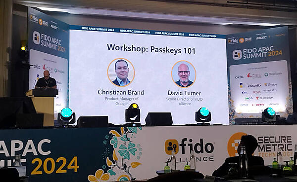 ワークショップを行ったのはGoogleのBrand氏とFIDO AllianceのTurner氏