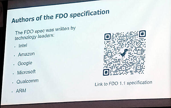 FDOの仕様作成にはIT業界のリーダー達が協力している