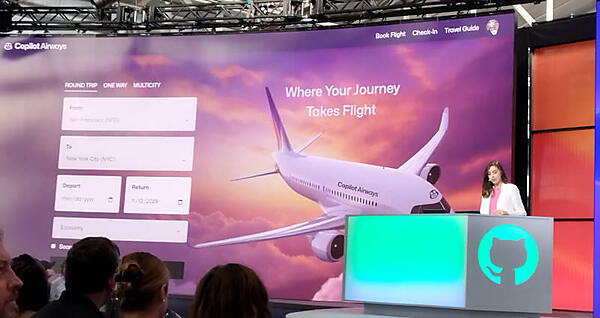 Copilot Airwaysという架空のエアラインを題材にデモを実施