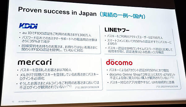 毎回登場するパスキーのユーザー事例4社