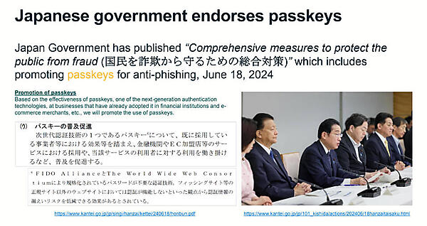 「国民を詐欺から守るための総合対策」の中にパスキーの普及促進の表記