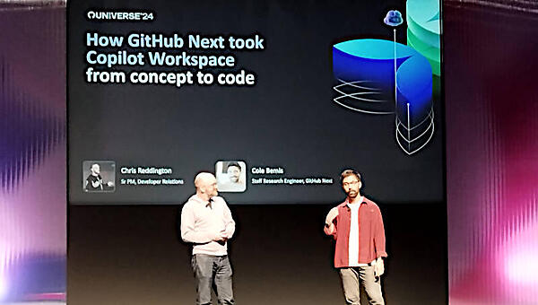 セッションを行うReddington氏（左）とBemis氏（右）