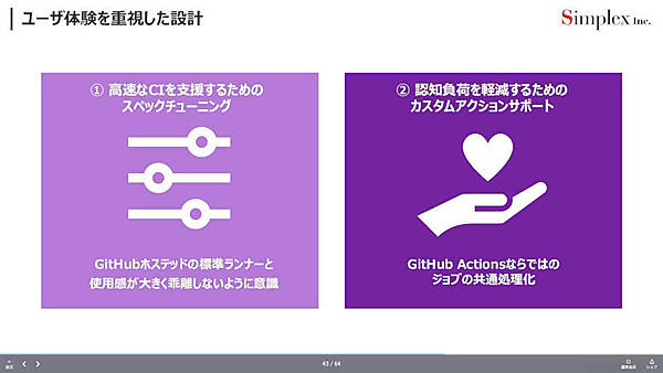 ユーザー体験を重視した設計