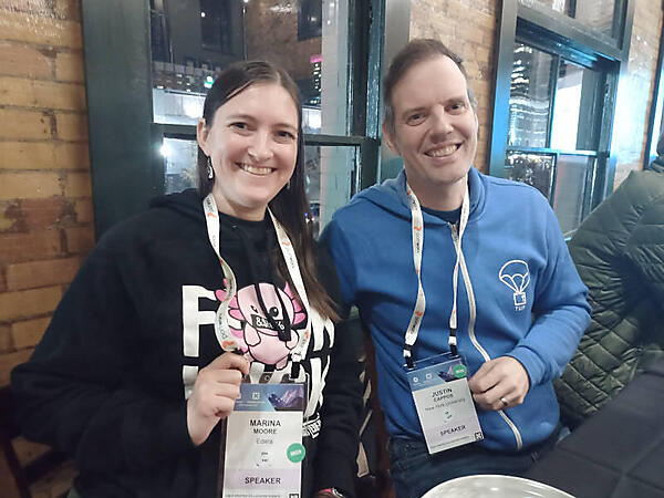 2024年11月12日の夜に行われた某パーティでCappos氏とMoore氏に遭遇