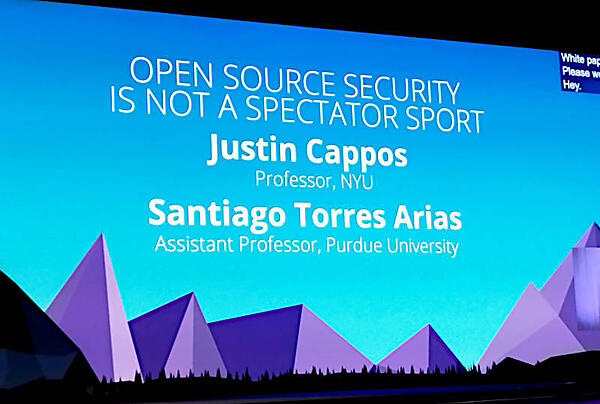 「Open Source Security is not Spectator Sport」というタイトルのセッション