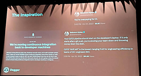 このセッションのアイデアはHykes氏のTwitter（現X）への投稿