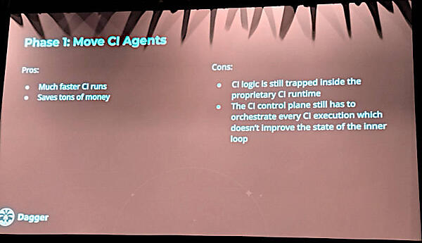 CIのエージェントをデベロッパーが使うPCに移す場合の利点と欠点