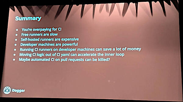 セッションのまとめ。CIのロジックを記述するYAMLファイル自体を変更する必要がある