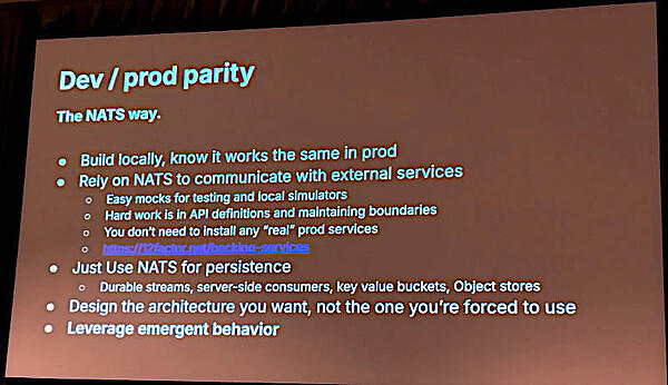 NATSによって開発環境と本番環境の差がなくなる