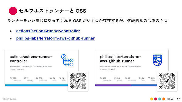 セルフホストランナーとOSS