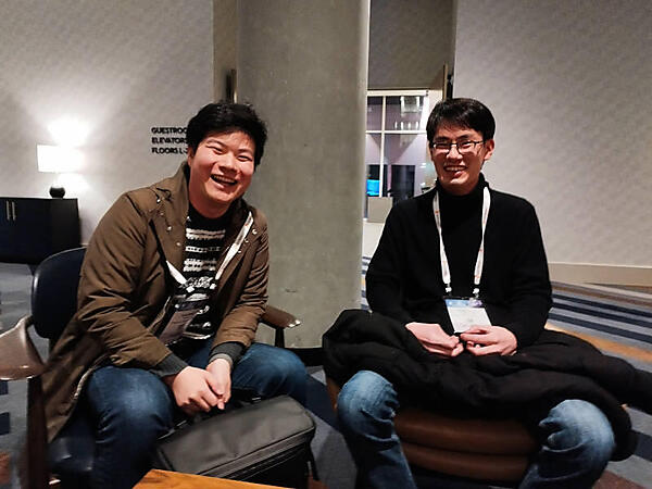 Preferred Networksの上野氏（左）と薮内氏（右）