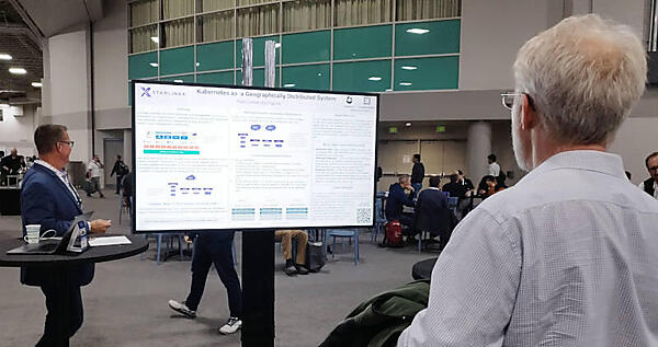 ポスターブースの例。ここではStarlingXが展示されていた