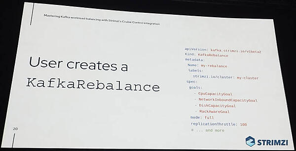 KafkaRebalanceというカスタムリソースを使用