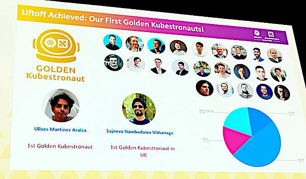 13個の認定試験をパスしたエンジニアをGolden Kubestronautとして表彰