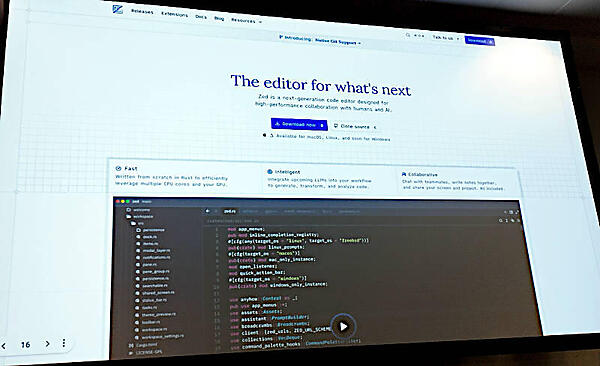 エディターを拡張する部分にWebAssemblyを使っているZed