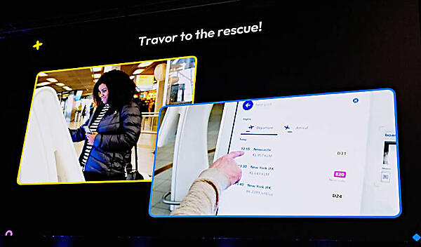 Travorはスキポール空港のキオスク端末