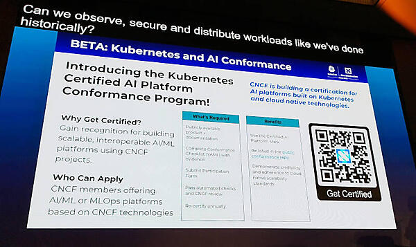 Kubernetes上のAI実装の認定プログラムをベータとして公開