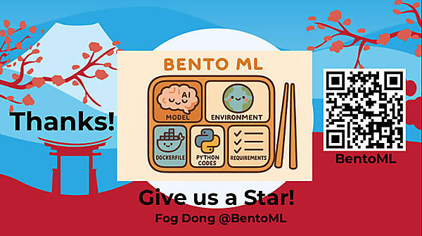 可愛らしい弁当のイラストがBentoMLのキャラクターらしい