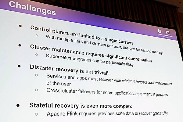 データ分析システムにおける課題を紹介。マルチテナンシーが入っていないのが興味深い