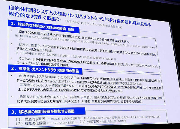 国の情報システムの最適化の詳細な項目を紹介
