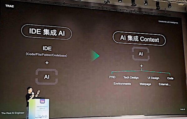 IDEにAIを追加するのではなくAIを中心にさまざまな機能が連携する形