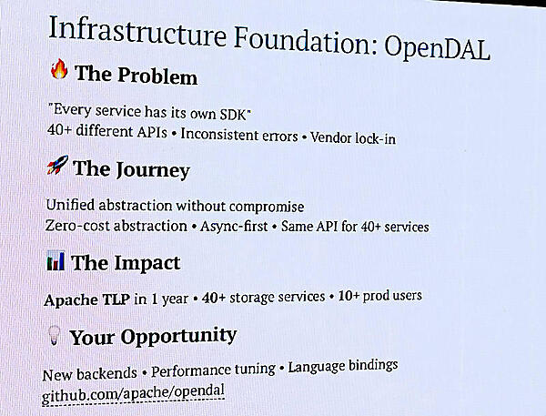 OpenDALもRustで書かれている