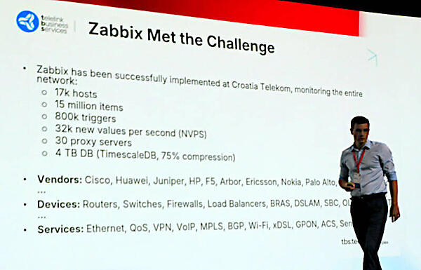 クロアチアテレコムのシステム概要。17,000ホスト、1,500万アイテムをマルチベンダーで実装
