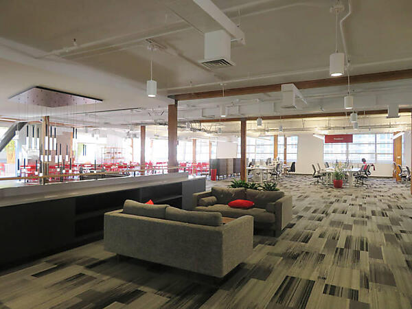 広々としたFastlyのオフィス。出社している社員は極僅かだった