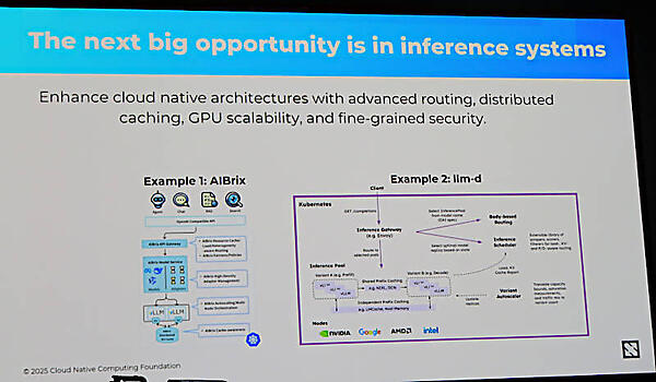 注目するプロジェクトとしてAIBrixとllm-dを紹介