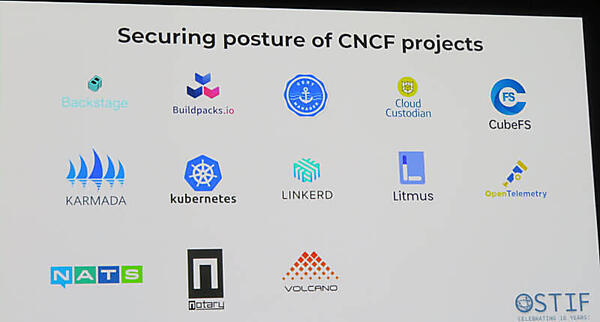 すでに審査を受けたプロジェクトを紹介。KubernetesやLinkerd、Backstageなどが挙げられている