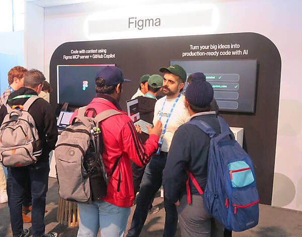 Figmaのブース。FigmaのMCPサーバーがCopilotと連携することを訴求