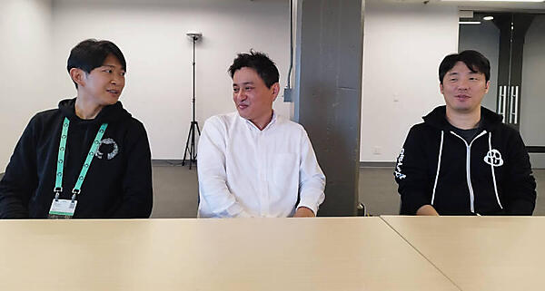 左から輿水氏、富永氏、村野氏