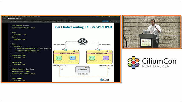 ESnetの手法はCiliumのNative-RoutingによるIPv6の実装だ
