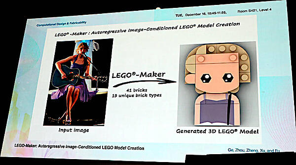 Fast-Forwardで紹介されたテクニカルペーパーのひとつ、写真からLEGOのモデルを生成する