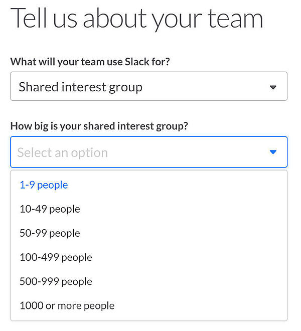 チームの人数を選択