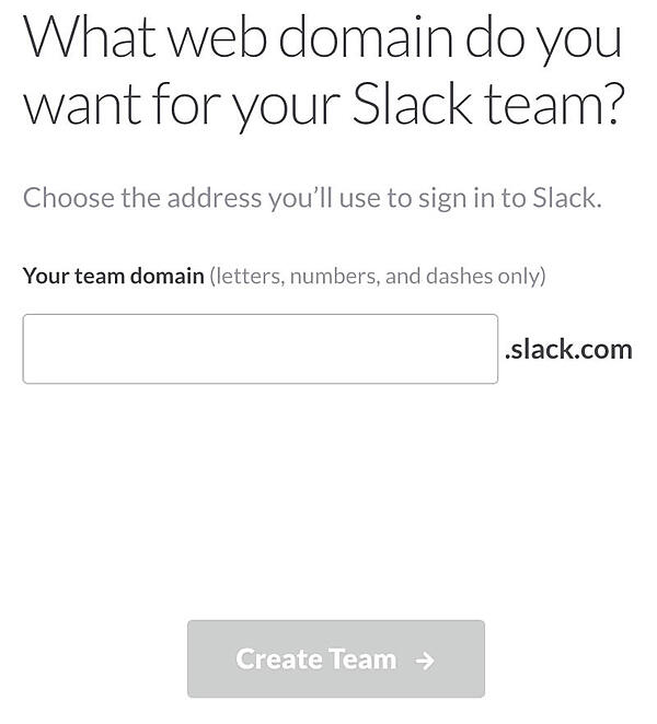 チームのドメインを入力
