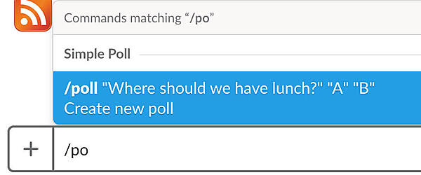 /pollコマンドが追加される