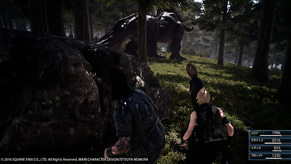 FINAL FANTASY XVの仲間、敵、すべてのキャラクター人工知能で動いています